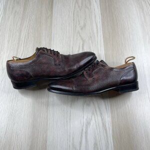 Magnanni Burgundy Grey Derby Lace Up Size 11 US (20421) 1708 Made In Spain